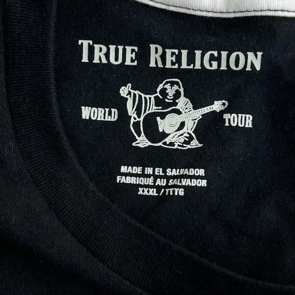 True Religion World Tour Split Fashion Tee Shirt